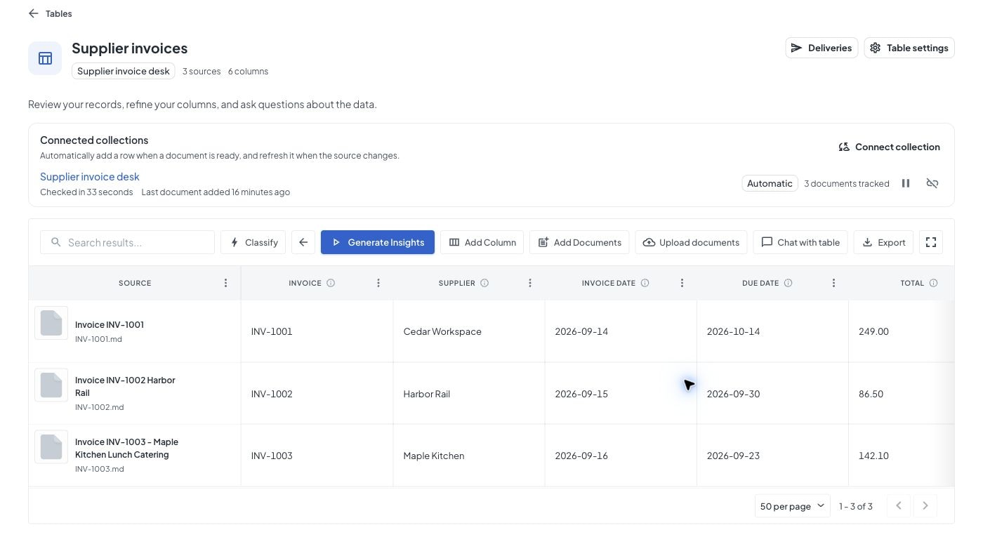 Connection activity helps distinguish the last successful discovery check from the arrival of a new document row.